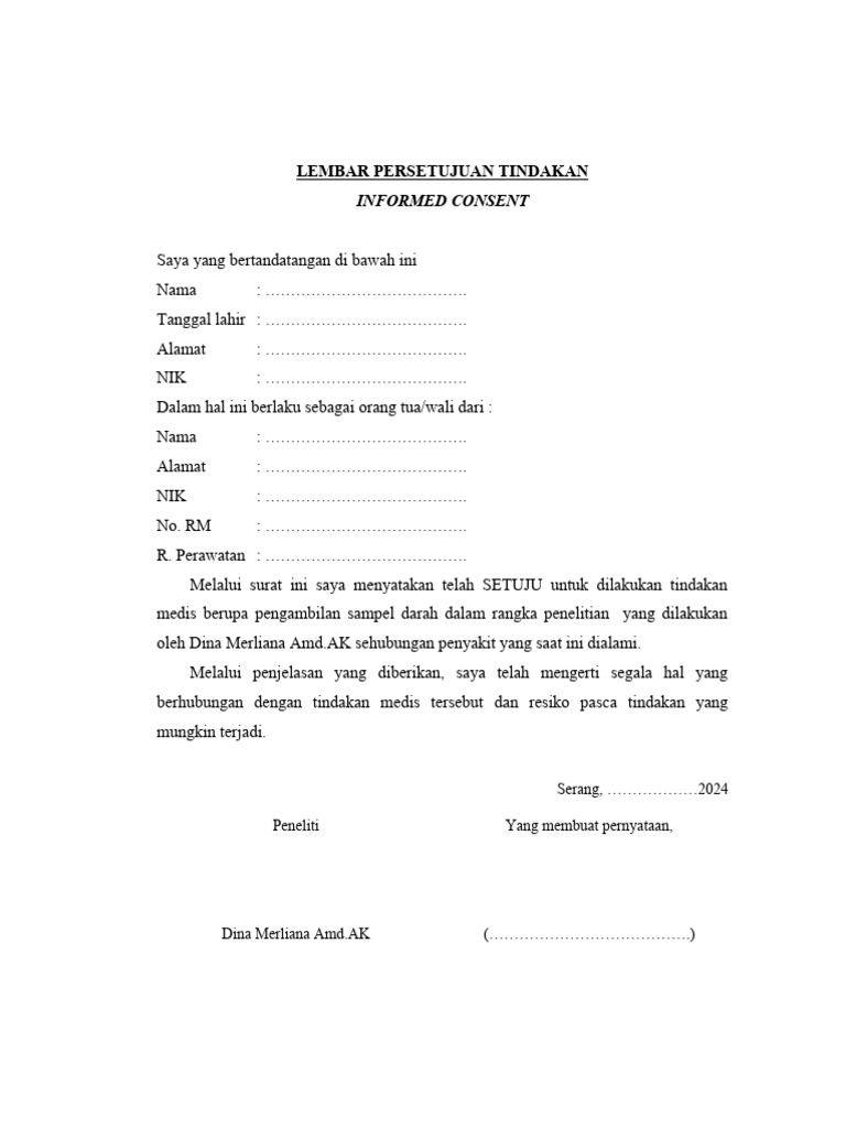 Contoh Informed Consent Pdf