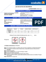 Hoja de Seguridad Hidraulico Iso 68