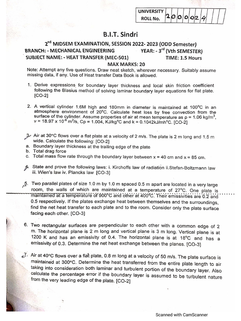 5th Sem 2nd Mid Sem | PDF