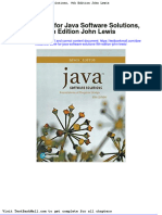 Full Download Test Bank For Java Software Solutions 9th Edition John Lewis PDF Full Chapter