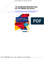 Full Download Test Bank For Understanding Nursing Research 7th Edition by Grove PDF Full Chapter