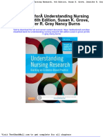 Full Download Test Bank For Understanding Nursing Research 6th Edition Susan K Grove Jennifer R Gray Nancy Burns PDF Full Chapter