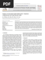 Analysis of Externally Loaded Bolted Joints - Analytical Computational and Experimental Study