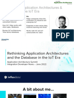 Rethinking Application Architectures and The Database in The IoT Era Slide