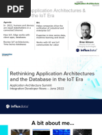 Rethinking Application Architectures and The Database in The IoT Era Slide