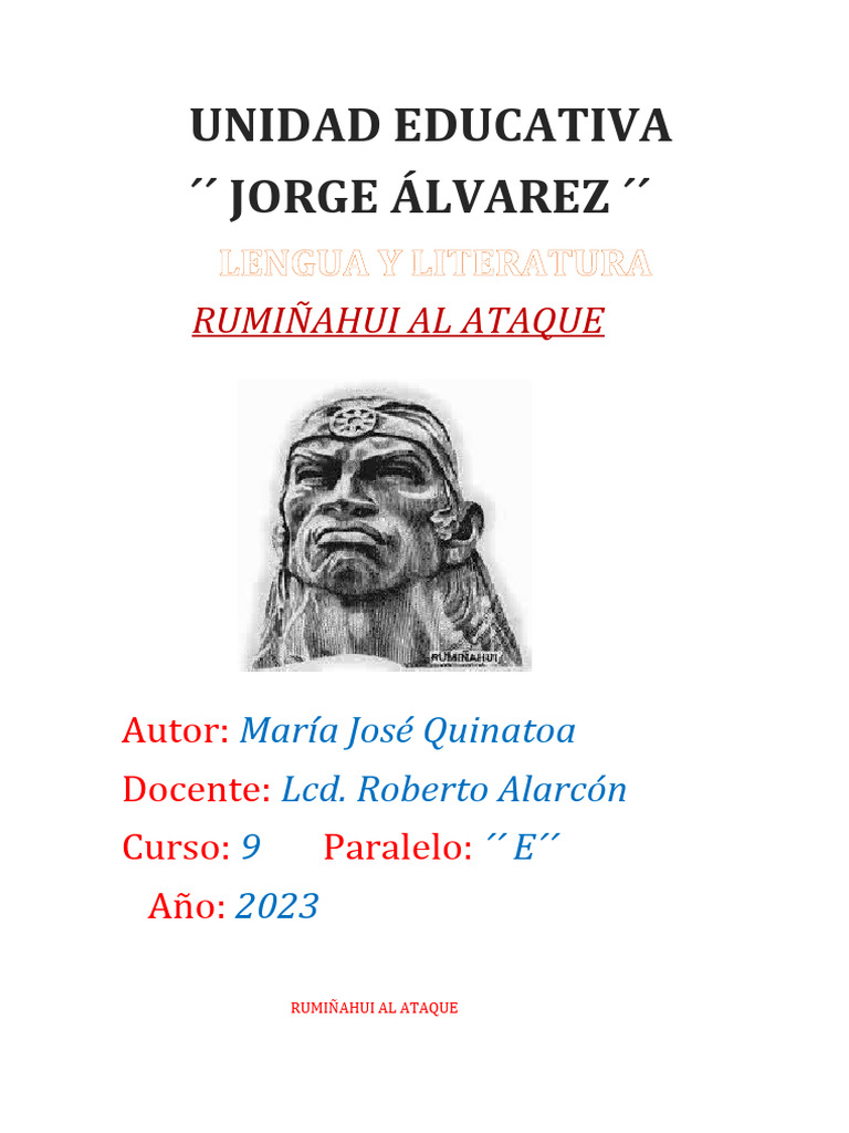 Unidad Educativa Rumiñahui Al Ataque 2.0 | PDF | Imperio Inca