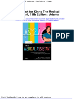 Full Download Test Bank For Kinns The Medical Assistant 11th Edition Adams PDF Full Chapter