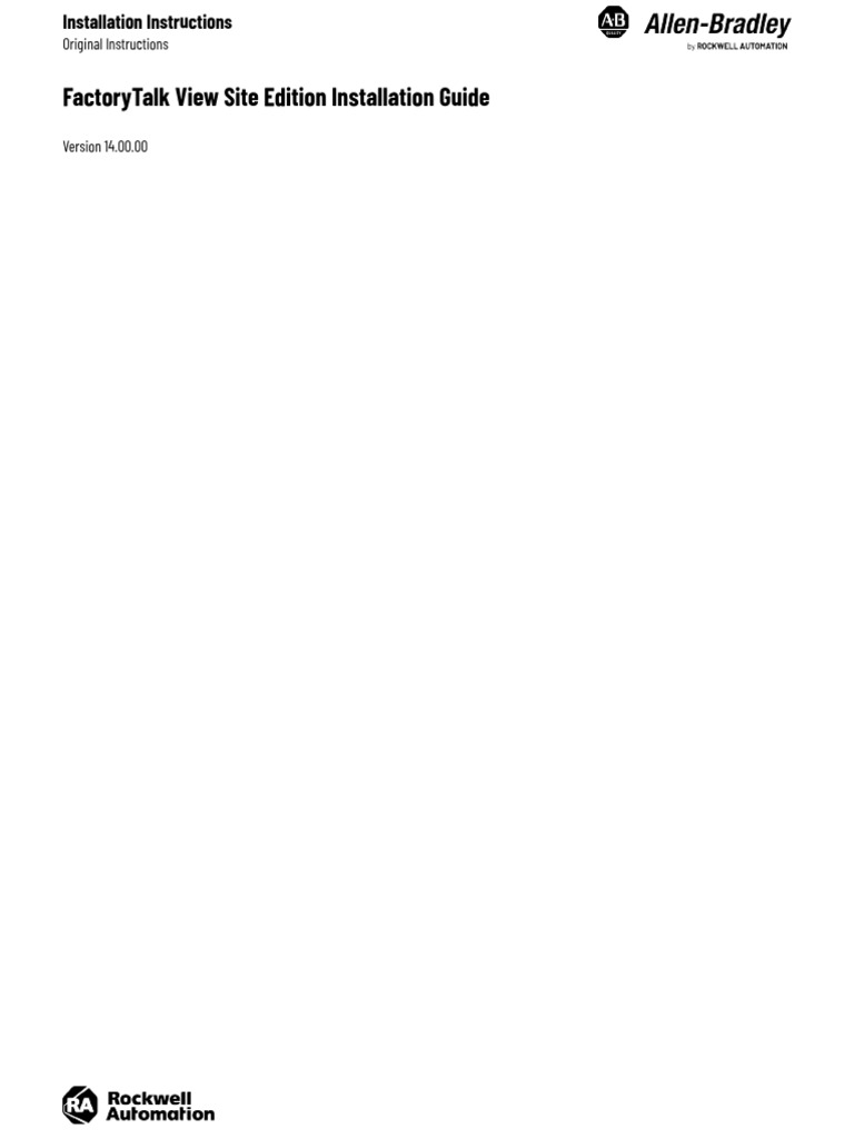 FactoryTalk View SE Installation Guide | PDF | Computer Network ...