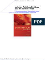 Full Download Test Bank For Labor Relations Striking A Balance 4th Edition Budd PDF Full Chapter