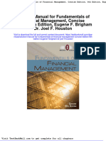 Solution Manual For Fundamentals of Financial Management, Concise Edition, 8th Edition, Eugene F. Brigham Dr. Joel F. Houston