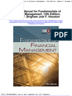Full Download Solution Manual For Fundamentals of Financial Management 14th Edition Eugene F Brigham Joel F Houston PDF Full Chapter