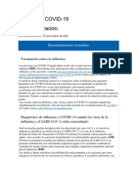 Influenza y COVID 19 Actualización Guía NIH.