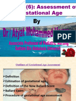 Lesson (6) Assessment of Gestational Age