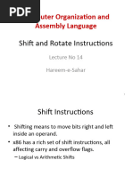 Lec 13 Shift and Rotate