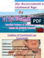 Lesson (6) Assessment of Gestational Age