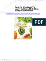 Full Download Test Bank For Wardlaws Perspectives in Nutrition 9th Edition Carol Byrd Bredbenner PDF Full Chapter