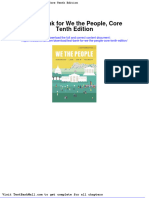 Full Download Test Bank For We The People Core Tenth Edition PDF Full Chapter