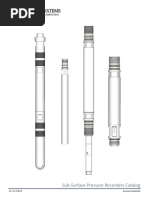 Sub-Surface Pressure Recorders Catalog 10023590 21 JUL 2023