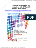 Full Download Test Bank For Web Development and Design Foundations With Html5 6 e 6th Edition 0132783398 PDF Full Chapter