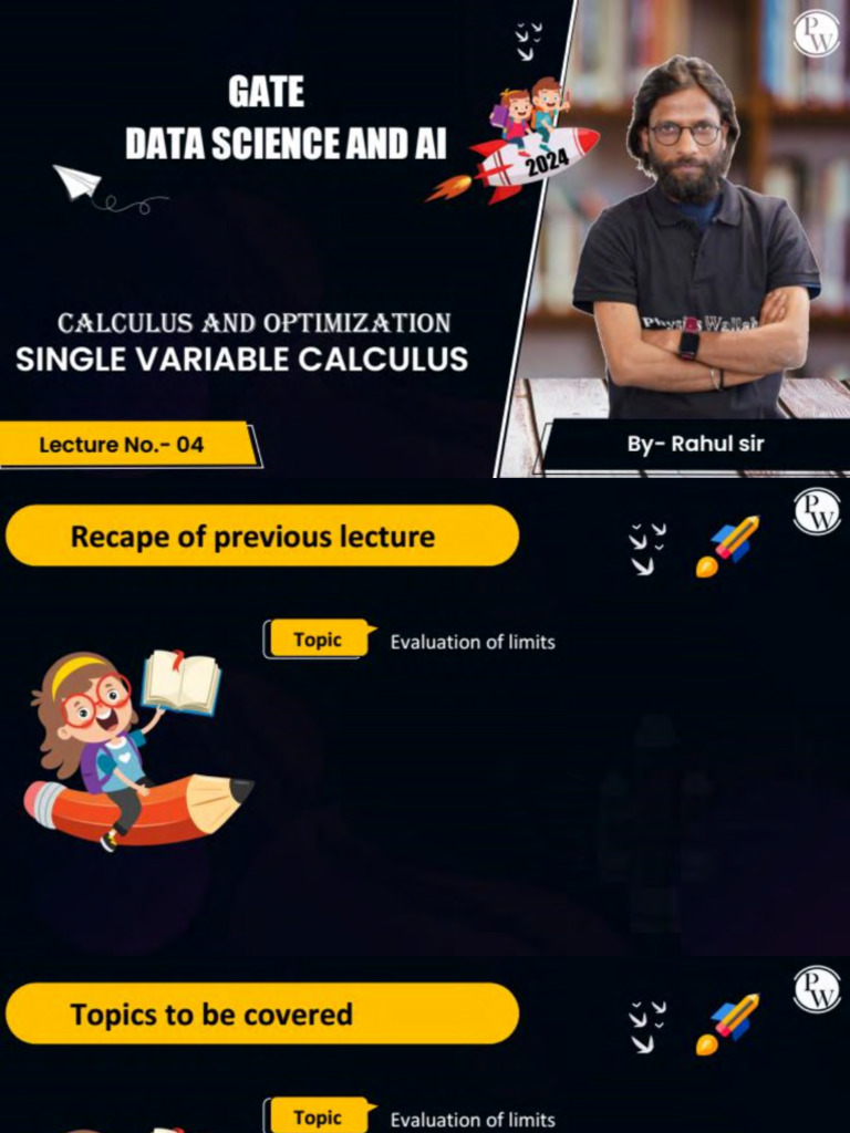 Single Variable Calculus 04 - Class Notes | PDF