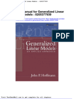 Full download Solution Manual for Generalized Linear Models 0205377939 pdf full chapter