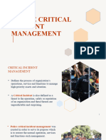 Police Critical Incident Management
