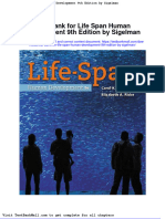 Full Download Test Bank For Life Span Human Development 9th Edition by Sigelman PDF Full Chapter