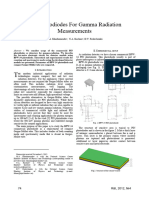 Pin Photodiodes For Gamma Radiation Measurements