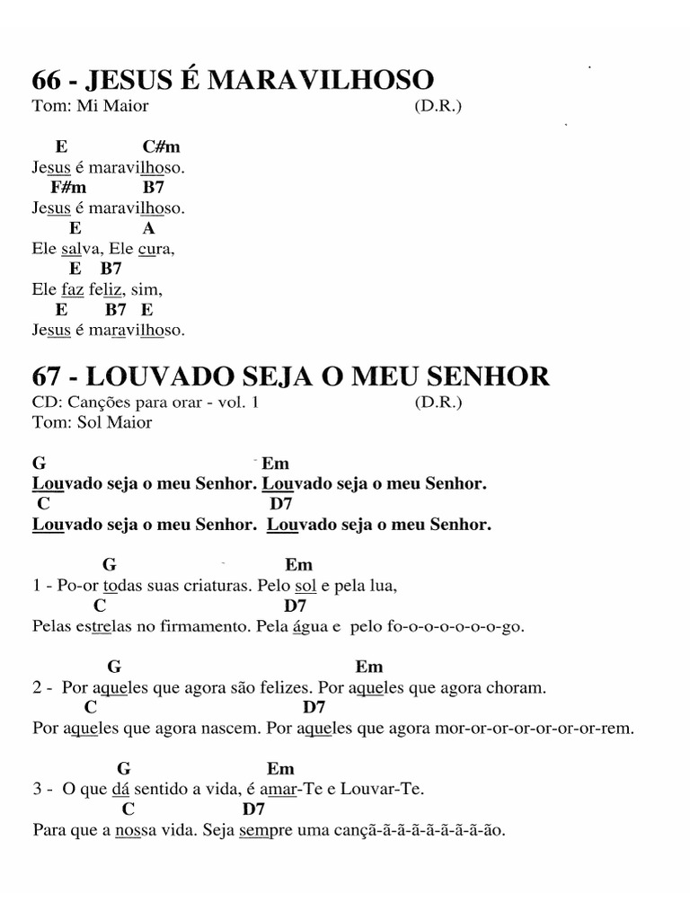 Louvado Seja Meu Senhor | PDF