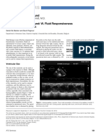 Intensive Care Ultrasound. Fluid Responsiveness and Shock Assessment - Annals of ATS 2014