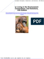Full Download Test Bank For Living in The Environment Principles Connections and Solutions 15th Edition PDF Full Chapter