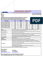"Fortune Metals Limited": Talwara Road, Mandi Gobindgarh, Punjab-147 301