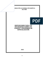 Disposiciones para Los Alumnos de Cursos y Programas (FADP)
