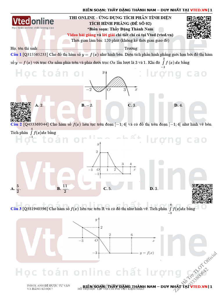 (VTED) Ứng Dụng Tính Diện Tích (P2) | PDF