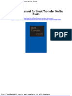 Full Download Solution Manual For Heat Transfer Nellis Klein PDF Full Chapter