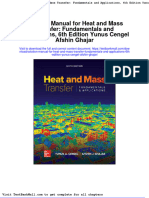 Full Download Solution Manual For Heat and Mass Transfer Fundamentals and Applications 6th Edition Yunus Cengel Afshin Ghajar PDF Full Chapter