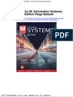 Full Download Test Bank For M Information Systems 6th Edition Paige Baltzan PDF Full Chapter