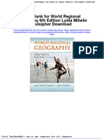 Full Download Test Bank For World Regional Geography 6th Edition Lydia Mihelic Pulsipher Download PDF Full Chapter