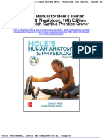 Full Download Solution Manual For Holes Human Anatomy Physiology 16th Edition Charles Welsh Cynthia Prentice Craver PDF Full Chapter