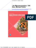 Full Download Test Bank For Macroeconomics 13th Edition Michael Parkin PDF Full Chapter