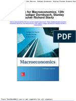 Full Download Test Bank For Macroeconomics 13th Edition Rudiger Dornbusch Stanley Fischer Richard Startz PDF Full Chapter