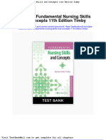 Full Download Test Bank Fundamental Nursing Skills and Concepts 11th Edition Timby PDF Full Chapter