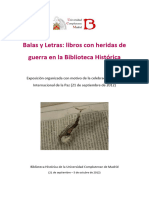 Balas y Letras en La Guerra Civil - Libros Salvavidas