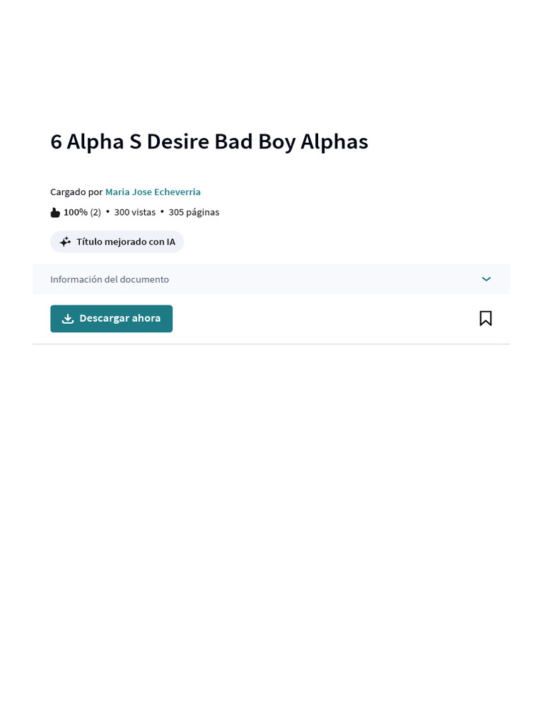 6 Alpha S Desire Bad Boy Alphas - PDF - Infracción de Copyright - Autor ...