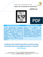 (1library - Co) Problemas de La Gestión Educativa en América Latina La Tensión Entre Los Paradigmas de Tipo A y El T