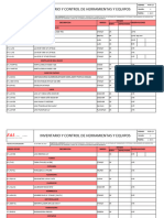 R-GR-13 Inventario y Control de Herramientas y Equipos