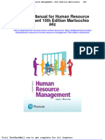Full Download Solution Manual For Human Resource Management 15th Edition Martocchio PDF Full Chapter