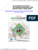 Full Download Test Bank For Macroeconomics Canada in The Global Environment 10th Edition Michael Parkin Robin Bade PDF Full Chapter
