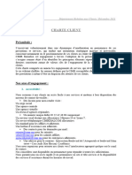 Charte Client Et Engagements de Service CIMR