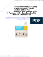 Full download Solution Manual for Human Resources Management in Canada Twelfth Canadian Edition Plus Mymanagementlab With Pearson Etext Package 12 e Gary Dessler Nita Chhinzer Nina d Cole pdf full chapter